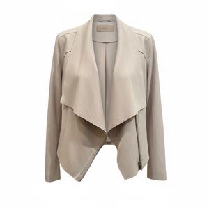 BLANKNYC Faux Suede Drape Front Jacket Size Small